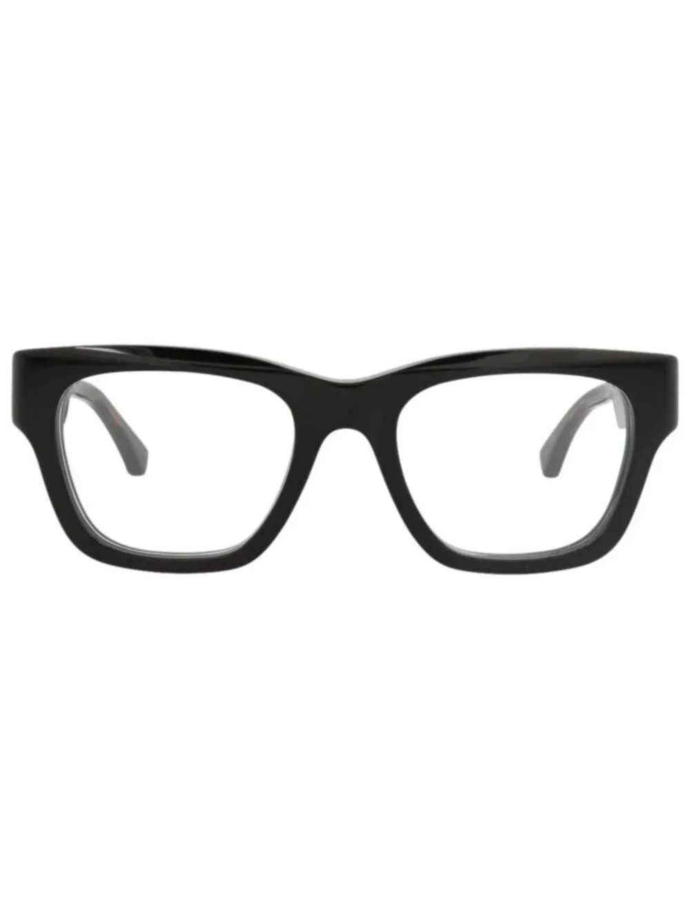 New Gucci Women's Eyeglasses Square Rectangle Recycled Acetate Frame Mens Black
